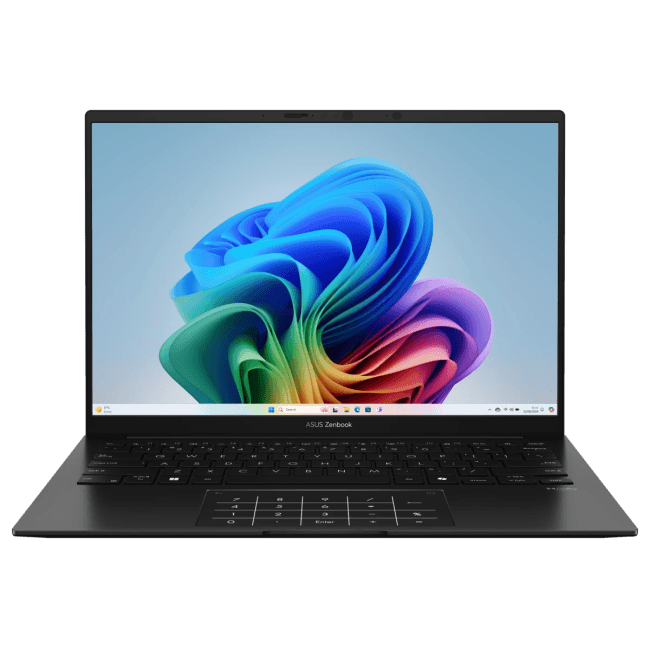 Ноутбук ASUS Zenbook 14 UM3406KA-QD130, 14" (1920x1200) OLED/AMD Ryzen AI 5 340/16 ГБ LPDDR5X/512 ГБ SSD/AMD Radeon Graphics/Без системы, Черный (90NB14U1-M007L0)