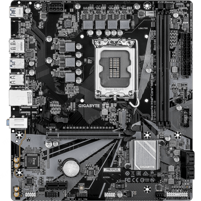 GIGABYTE B760M H V2 (RTL) LGA1700 <B760> PCI-E HDMI+DP GbLAN SATA  RAID MicroATX 2DDR5