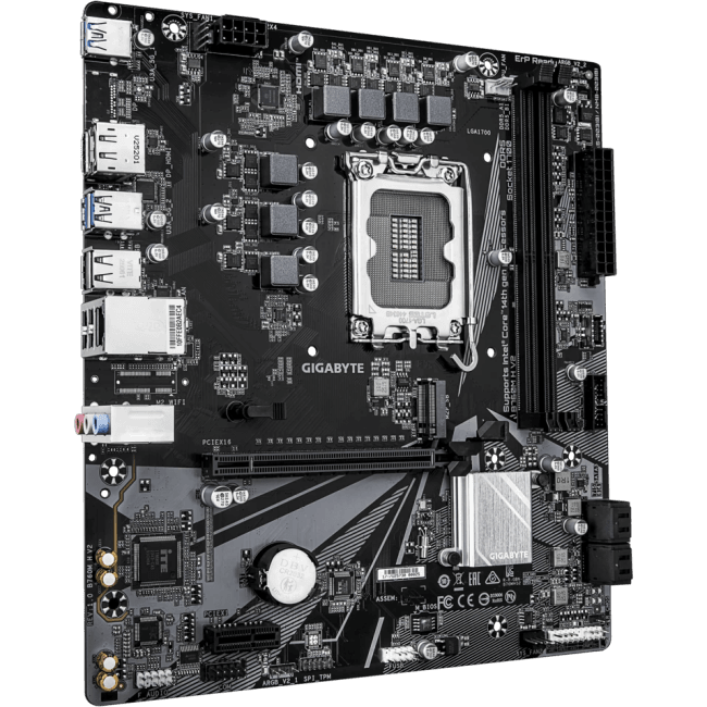 GIGABYTE B760M H V2 (RTL) LGA1700 <B760> PCI-E HDMI+DP GbLAN SATA  RAID MicroATX 2DDR5