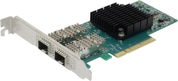 Сетевой адаптер Mellanox MCX4121A-XCAT ConnectX-4 Lx EN network interface card, 10GbE dual-port SFP+, PCIe3.0 x8, tall bracket, ROHS R6, SR-IOV, TCP/UDP, MPLS, VxLAN, NVGRE, GENEVE, iSER, NFS RDMA, SMB Direct, ROHS R6, RTL {20} (197878)