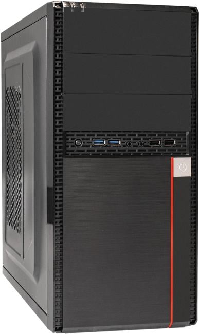 EX299289RUS Minitower ExeGate BA-204U-UNS400 (mATX,БП UNS400  с вент. 12см,2*USB+2*USB3.0,аудио,черный)