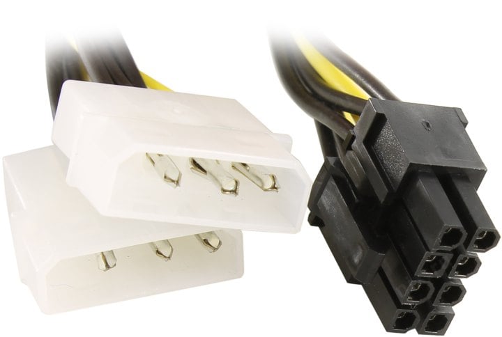 Переходник питания ORIENT C392, 2xMolex -> 8pin PCI-E