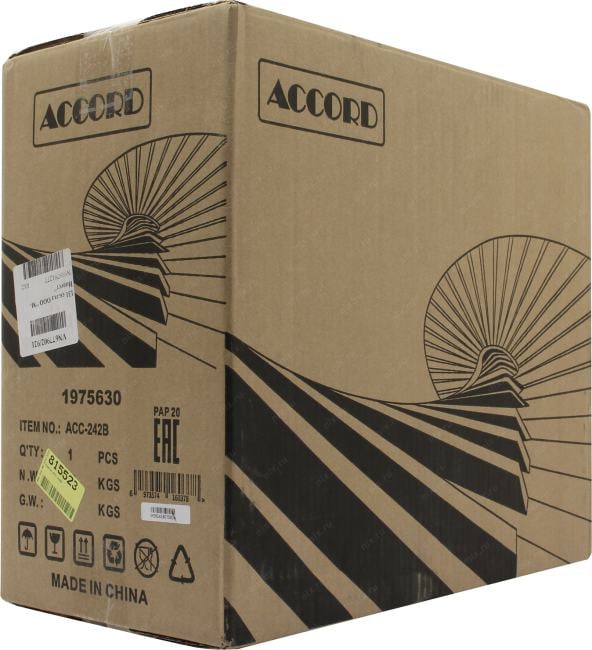 Minitower Accord <ACC-242B>  MicroATX без БП