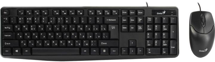 Genius KM-170 Black (Кл-ра,USB+Мышь3кн,  Roll,USB)  (31330006403)