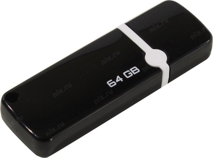 Qumo Optiva <QM64GUD-OP2-Black> USB2.0 Flash  Drive 64Gb (RTL)