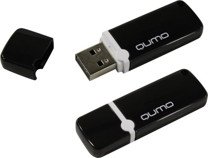 Флешка QUMO QM64GUD-OP2-black, 64GB, USB 2.0, черная