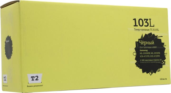 Картридж лазерный T2 MLT-D103L TC-S103L MLT-D103L/SU718A черный (2500стр.) для Samsung ML-2950ND/2955ND/SCX-4727FD/4728FD/4729FD с чипом