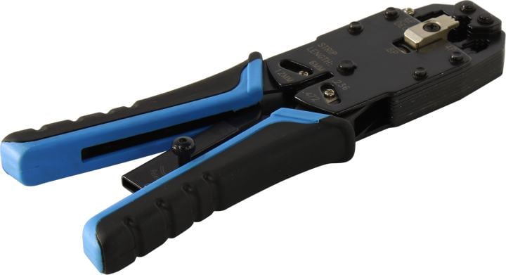 Инструмент ExeGate EX-T2008R для обжима RJ-45, RJ-11/12 с храповым механизмом (прямой ход обжимки)