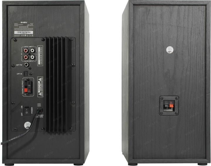 Колонки SVEN MC-20 (2x45W, дерево,  Bluetooth,  microSD,  FM, ПДУ)