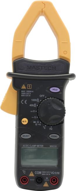 Клещи токоизмерительные MASTECH MS2101, цифровые, автоматические