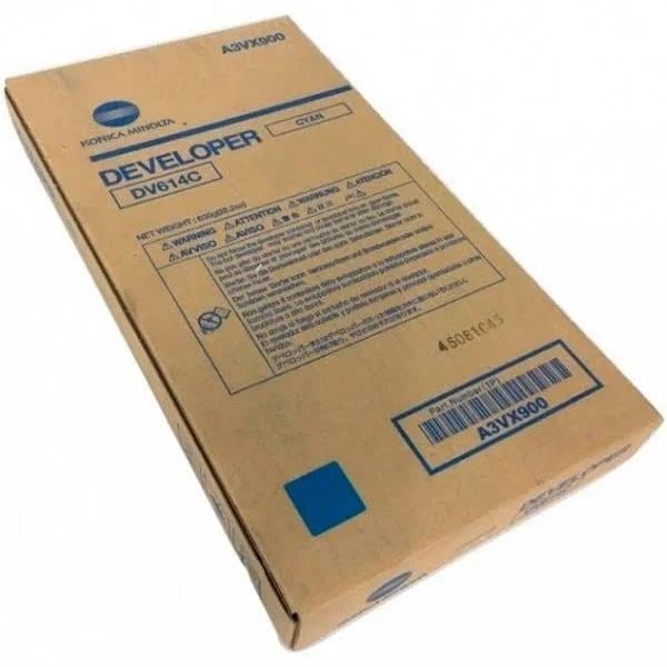 Девелопер Konica Minolta developer DV-614C cyan bizhub PRO C1060L/C1060/C1070 (P)/C2060L/C2060/C2070(P)/C3070L/C3070/C3080(P) 1 200 000 pages