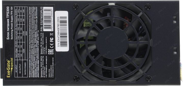Блок питания ExeGate TPS300 <ES279023RUS> 300W  TFX  (24+4пин)