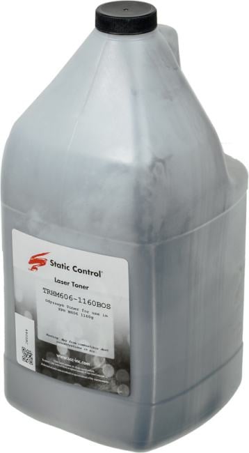 Тонер Static Control TRHM606-1160BOS, черный, 1160 г, для HP LJ M605/606/630