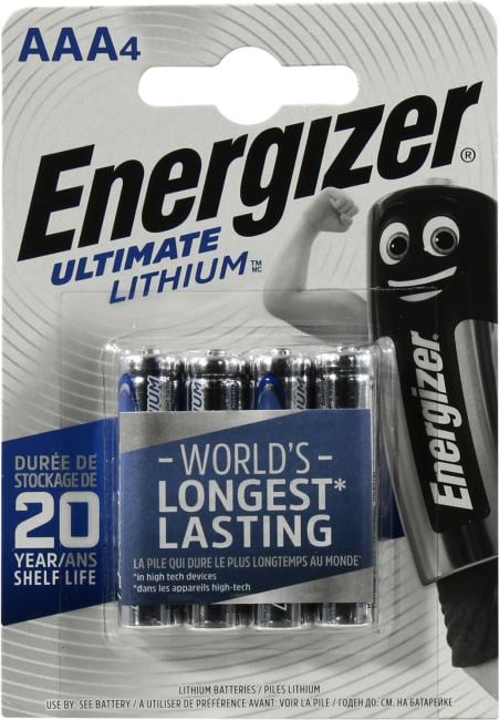 Energizer ULTIMATE <273267> (FR03) Size "AAA", 1.5V, Lithium  <уп. 4 шт>