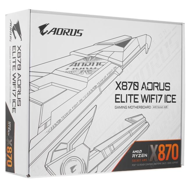 GIGABYTE X870 A ELITE WIFI7 ICE (RTL) AM5 <X870> 3xPCI-E HDMI 2.5GbLAN+WiFi+BT SATA  ATX  4DDR5