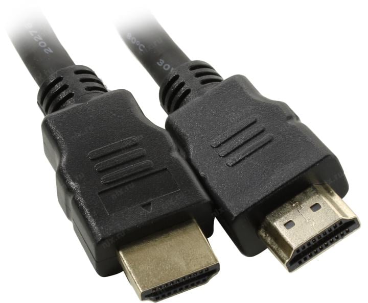 Кабель HDMI - HDMI, 5м, v2.0, 19M/19M, позолоч контакты, 4K UHD, Ethernet, ExeGate EX-CC-HDMI2-5.0