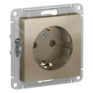 Механизм розетки Schneider Electric ATN000545, 1-м, 16А, шампань