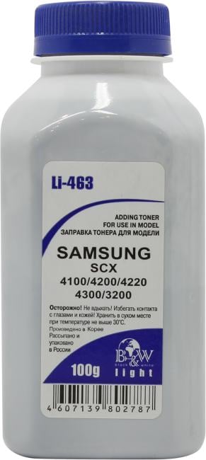 Тонер B&W  Li-463 (SAMSUNG SCX 4100/4200/4220/4300/3200)  100  г