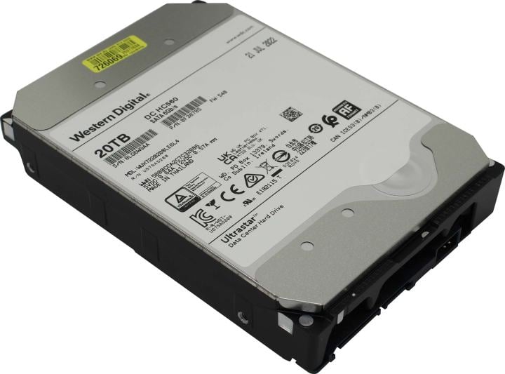 Жесткий диск Western Digital WUH722020BLE6L4, 3.5", 20 ТБ, SATA, 7200 об/мин