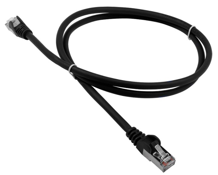 LAN-PC45/S5E-10-BK Патч-корд LANMASTER LSZH FTP  кат.5e,  10  м, черный