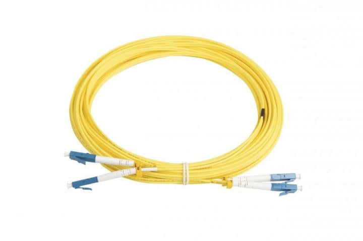 Hyperline <FC-D2-9-LC/UR-LC/UR-H-10M-LSZH-YL> Patch cord ВО, LC-LC, duplex, SM  9/125  10м
