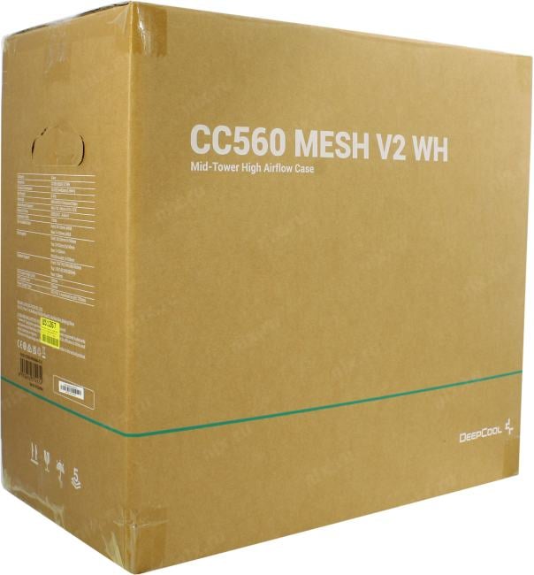 Miditower Deepcool CC560 MESH V2 WH <R-CC560-WHAMA4-G-2> White ATX без  БП, с окном