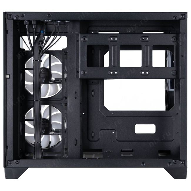 Корпус 1STPLAYER MEGAVIEW MV6-TP ARGB Black / mATX / 3x120mm  ARGB  fans  / MV6-TP-BK-2FC7R-1FC7