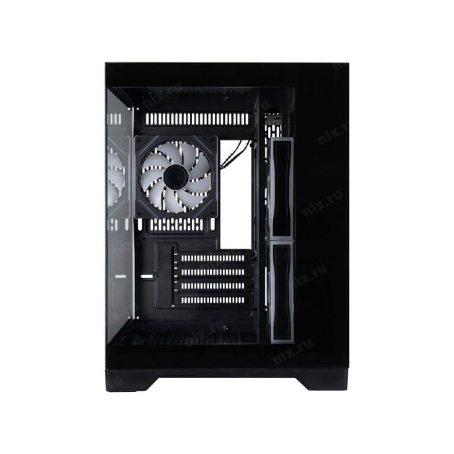 Корпус 1STPLAYER MEGAVIEW MV6-TP ARGB Black / mATX / 3x120mm  ARGB  fans  / MV6-TP-BK-2FC7R-1FC7