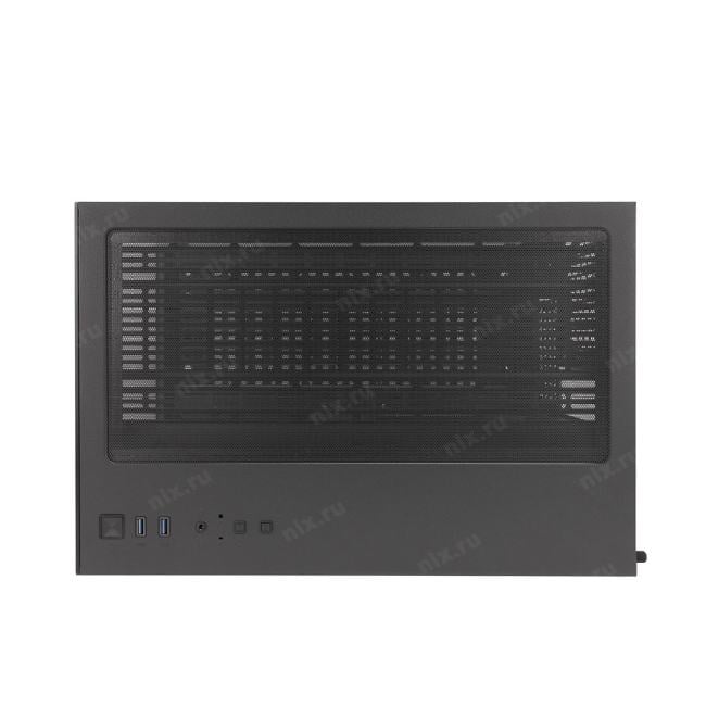 Корпус 1STPLAYER MEGAVIEW MV6-TP ARGB Black / mATX / 3x120mm  ARGB  fans  / MV6-TP-BK-2FC7R-1FC7