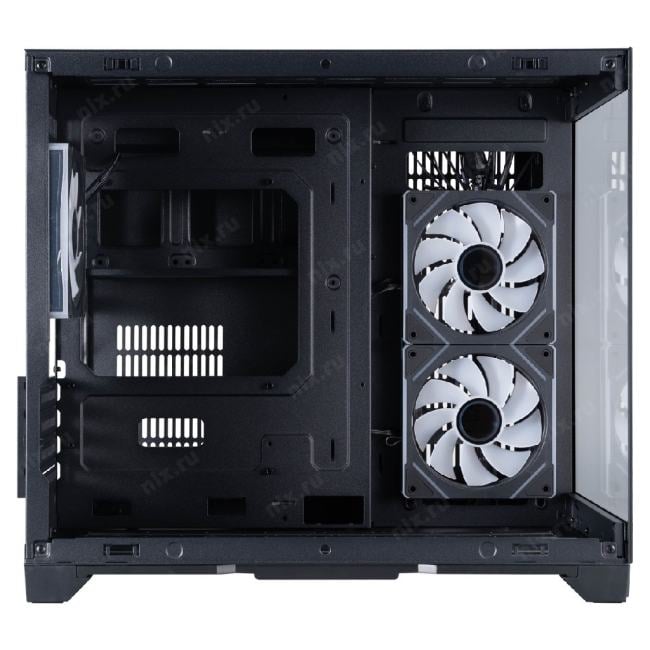 Корпус 1STPLAYER MEGAVIEW MV6-TP ARGB Black / mATX / 3x120mm  ARGB  fans  / MV6-TP-BK-2FC7R-1FC7