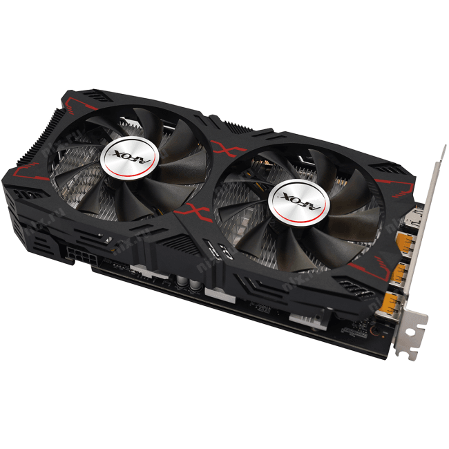 Afox RX5500 8GB AFRX5500-8GD6H7  Afox Видеокарта  GDDR6 128bit 3xDP  HDMI 2FAN RTL