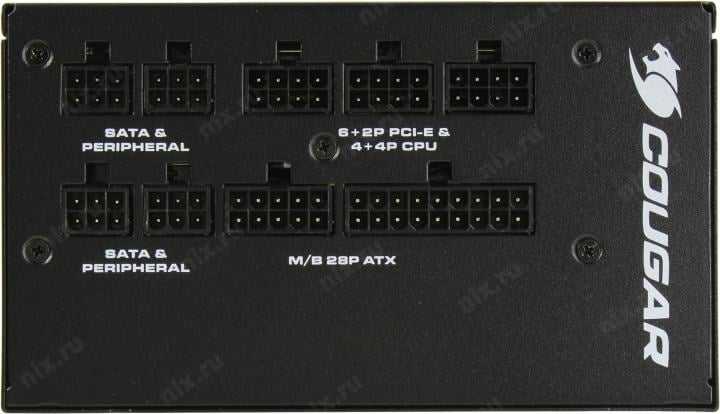 Блок питания Cougar <GEX750> 750W  ATX (24+4x4+4x6/8пин) CableManagement