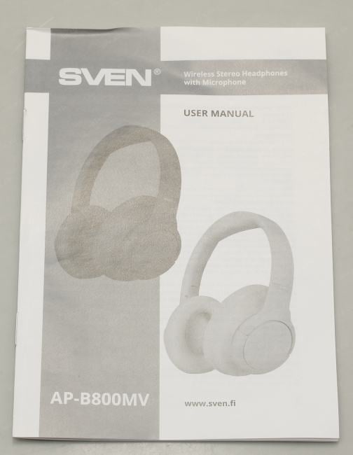 Наушники с микрофоном SVEN AP-B800MV <Black>  (Bluetooth  5.4)