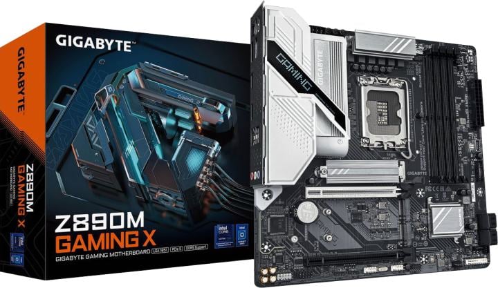 GIGABYTE Z890M GAMING X (RTL) LGA1851 <Z890> 2xPCI-E HDMI+2xDP 2.5GbLAN  SATA MicroATX 4DDR5