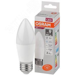 Лампа светодиодная Osram 4058075579590, 10 Вт, E27, 6500K, свеча