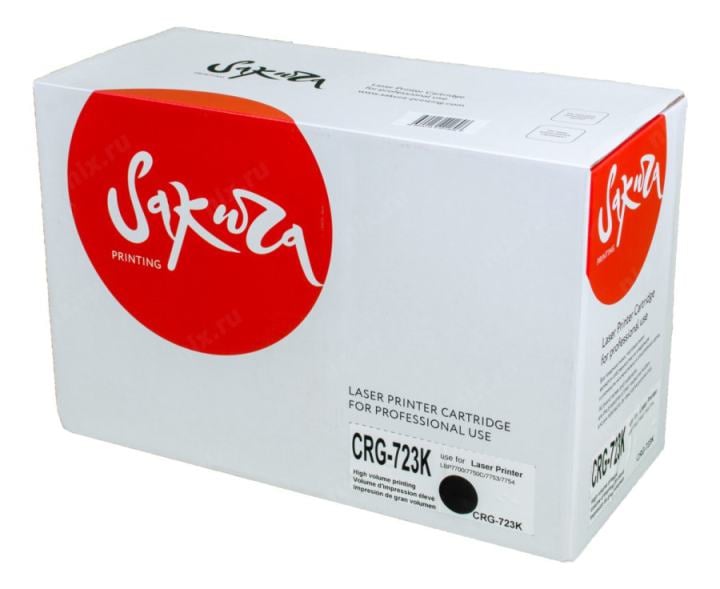 Картридж лазерный Sakura CRG723K для Canon LBP7700/7750C/7753/7754, черный, 5000 к.