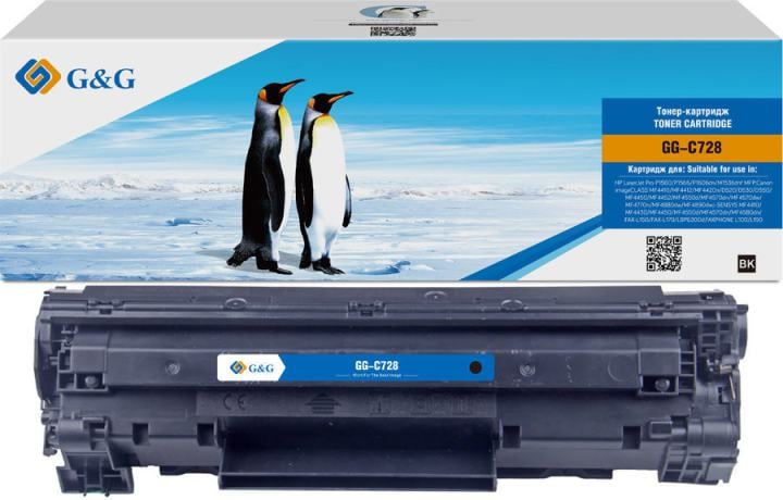 Картридж лазерный G&G GG-C728 черный (2100стр.)  для  Canon  i-Sensys MF4410/4430/4450/4550D
