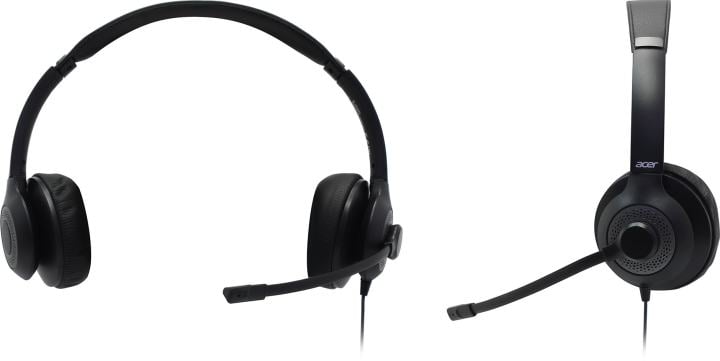 Наушники с микрофоном Acer OHW309  <ZL.HDSEE.004>  (USB,  шнур 2.8м