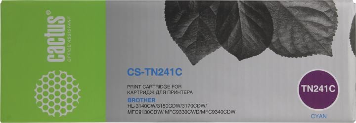 Картридж Cactus CS-TN241C  Cyan  для  Brother HL-3140CW/3150CDW/3170CDW/MFC913CDW/9330CDW/9340CDW