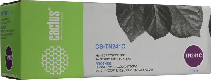 Картридж лазерный CACTUS CS-TN241C (TN-241C) голубой ((1400стр.) для Brother HL-3170CDW) (CS-TN241C)