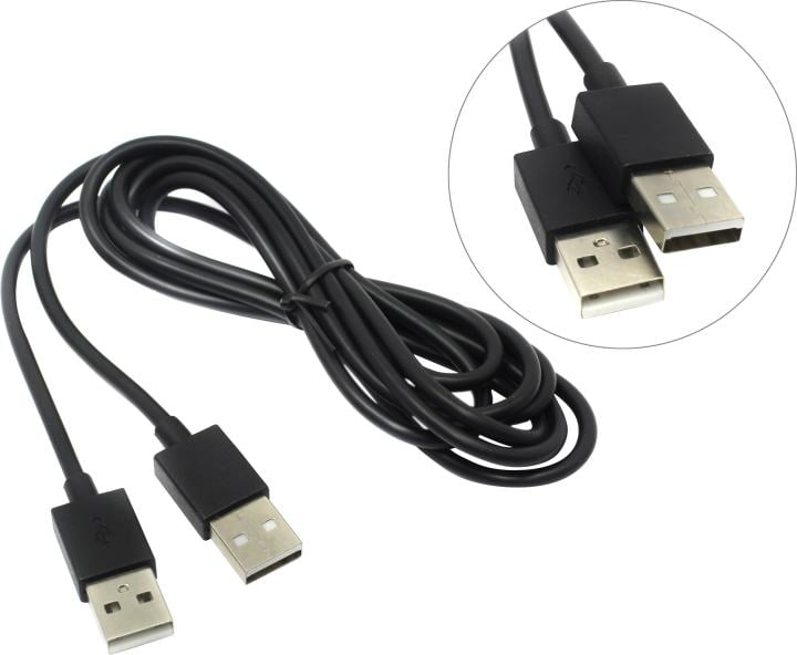 Exegate <EX284930RUS> Кабель USB 2.0  AM-->AM 1.8м (EX-CC-USB2-AMAM-1.8)