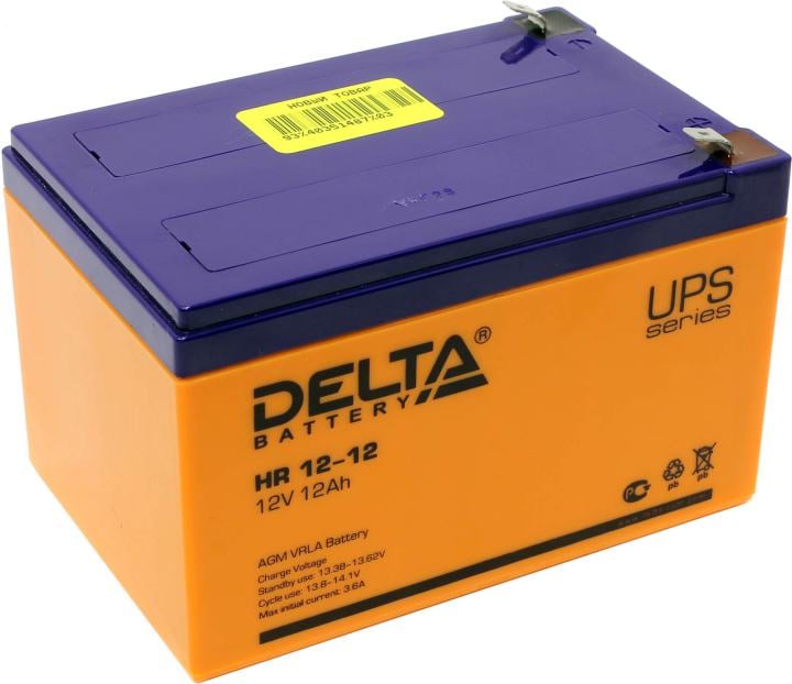 Аккумулятор Delta HR 12-12 (12V, 12Ah)  для  UPS