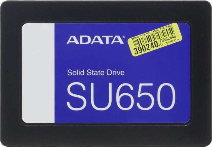 SSD 480 Gb SATA 6Gb/s ADATA Ultimate SU650 <ASU650SS-480GT-R> 2.5"  3D  TLC