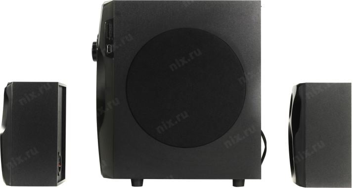 Колонки SVEN MS-2055 Black (2x12.5W +Subwoofer 30W, дерево, Bluetooth,  SD,USB, FM, ПДУ)