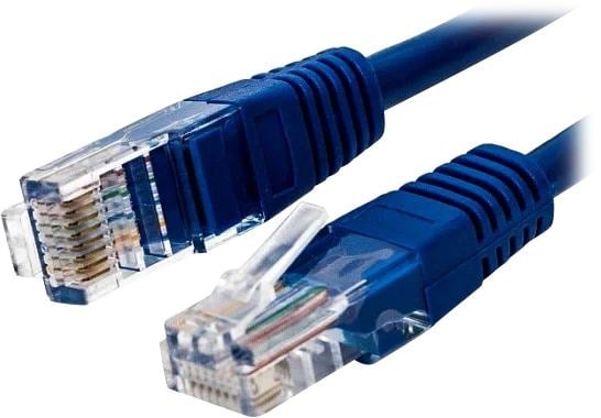 Кабель патч-корд U/UTP 5e кат. 1м Filum FL-U5-C-1M-BL 26AWG(7x0.16 мм),  чистая  медь,  PVC, синий