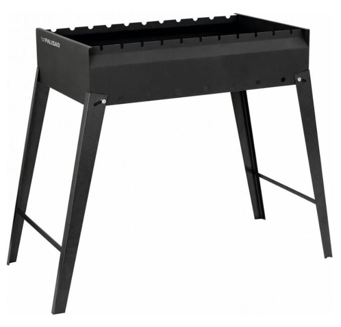 Мангал Palisad Camping сварной, 605х375х138/640 мм, сталь 2 мм