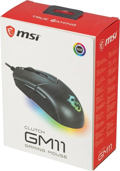 Мышка USB OPTICAL GAMING  CLUTCH GM11 MSI