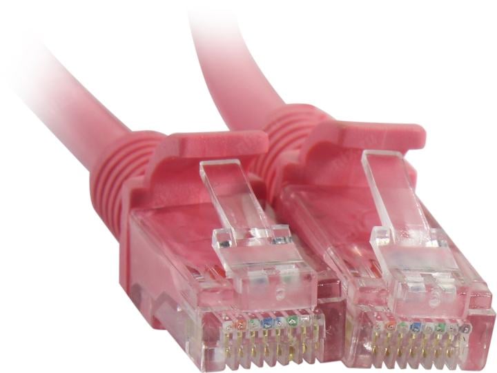 <084473> Кабель патч-корд .Patch cord кат.5e 2.0м, Cablexpert, многожильный, розовый [PP12-2M/RO]