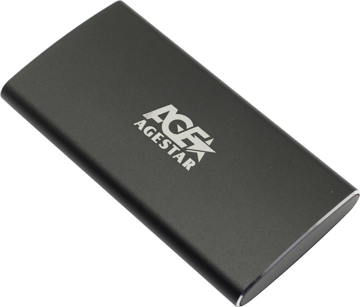 Внешний корпус AgeStar 3UBMS2 BLACK, mSATA, USB 3.0