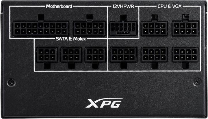 Блок питания ADATA XPG <COREREACTORII1000G-BKCEU> 1000W (24+4х4+16+8x6/8пин)  Cable  Management